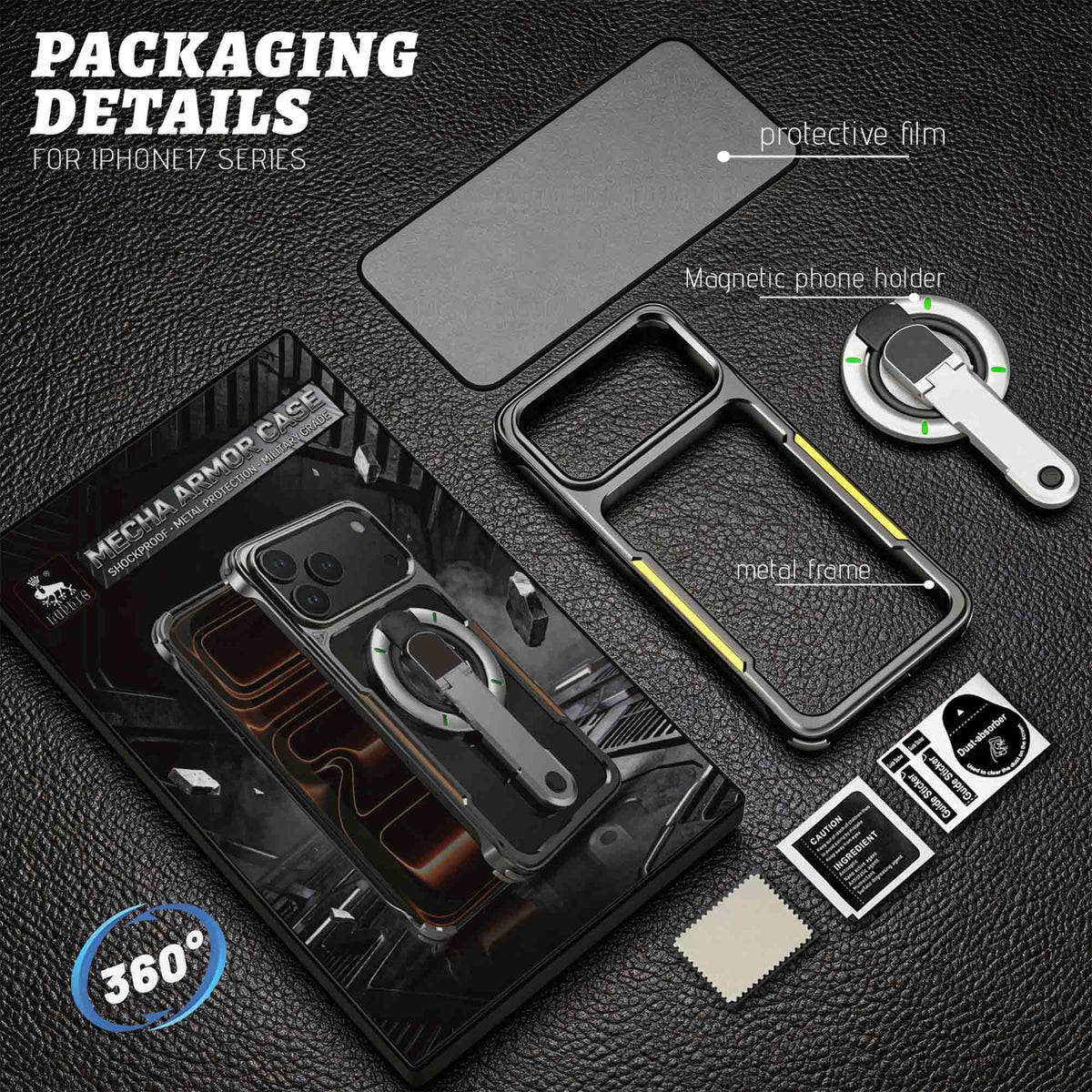 Ultramarine Technology with All-Scenario Ring Holder Phone Case | Commute, Office, Sport & Outdoor