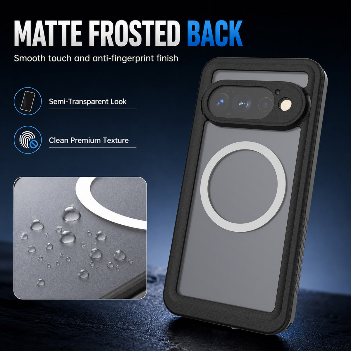 Ultramarine Technology with All-Weather Armored Phone Case with MagSafe for Commuting & Sports