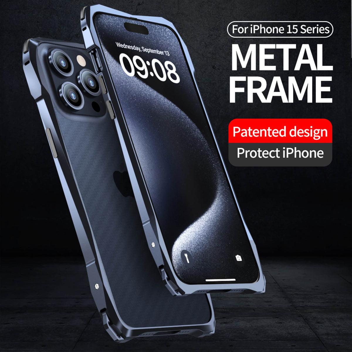 Ultramarine Technology with Aluminum Bumper Phone Case | 8ft Drop Protection & Comfort Grip