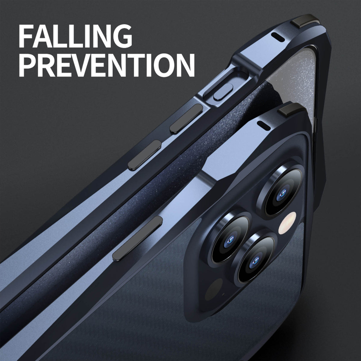 Ultramarine Technology with Aluminum Bumper Phone Case | 8ft Drop Protection & Comfort Grip