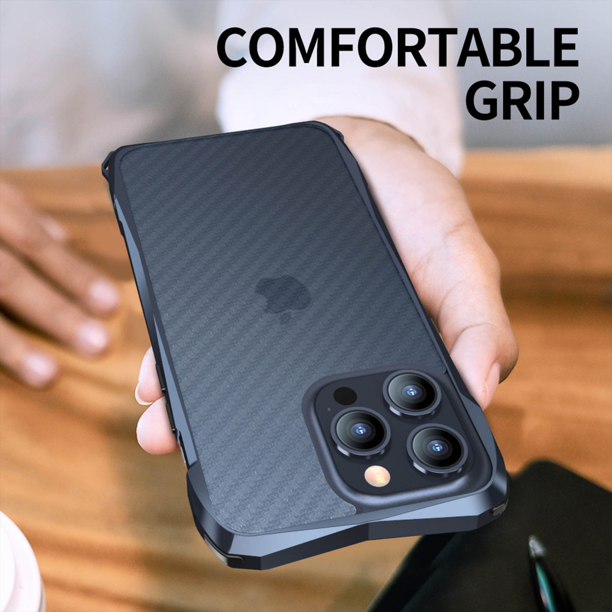 Ultramarine Technology with Aluminum Bumper Phone Case | 8ft Drop Protection & Comfort Grip
