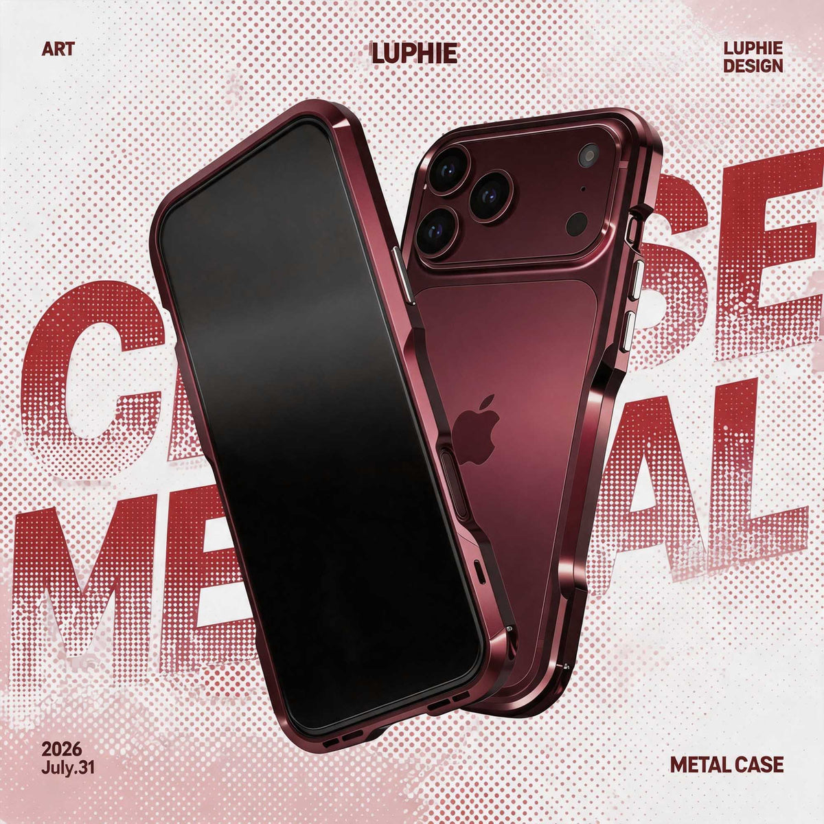 Ultramarine Technology with Aluminum Heavy-Duty Bumper Phone Case | Commute, Office & Outdoor