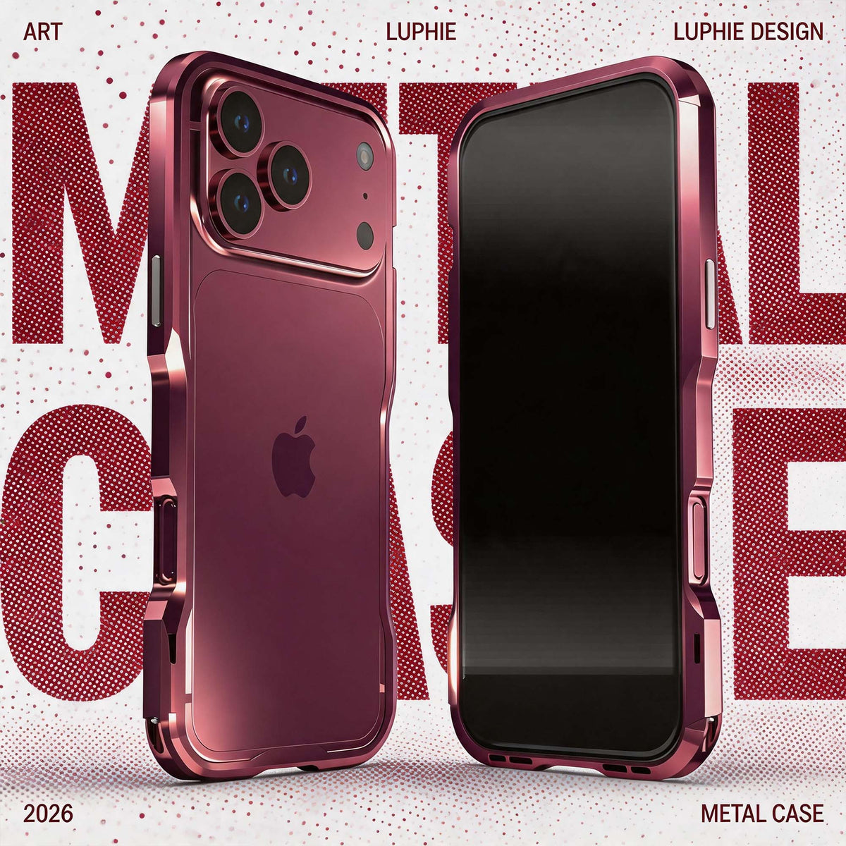 Ultramarine Technology with Aluminum Heavy-Duty Bumper Phone Case | Commute, Office & Outdoor
