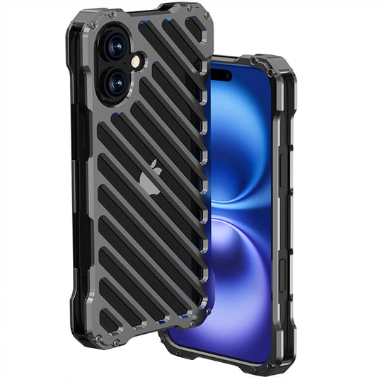 Ultramarine Technology with Aluminum Hollow Phone Case - Anti-fall Rugged Armor Cooling