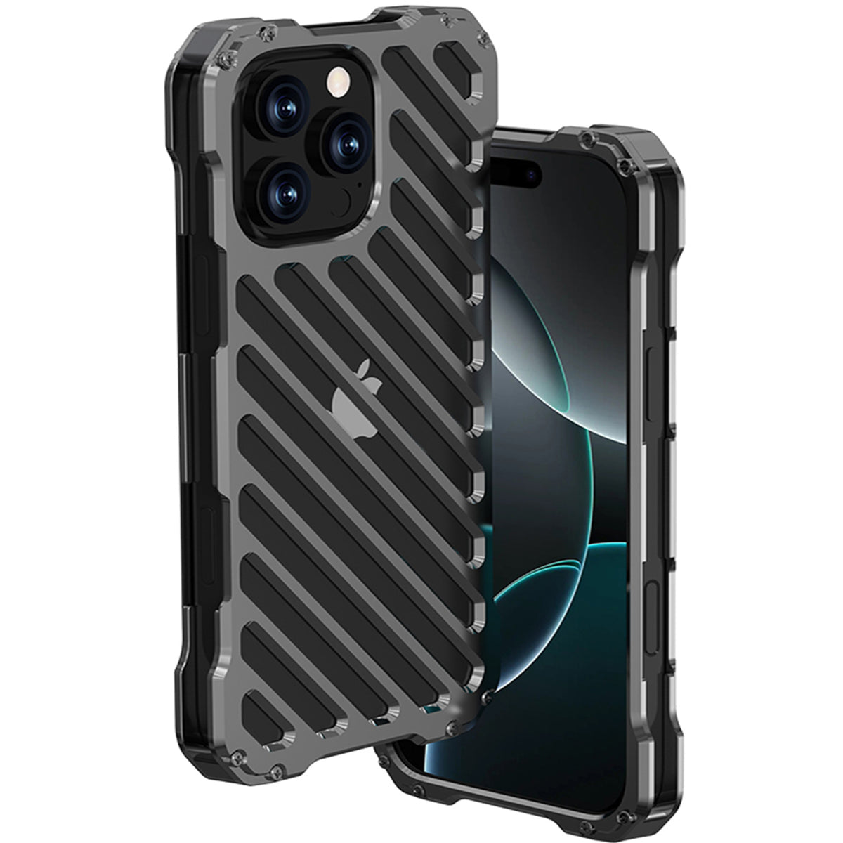 Ultramarine Technology with Aluminum Hollow Phone Case - Anti-fall Rugged Armor Cooling