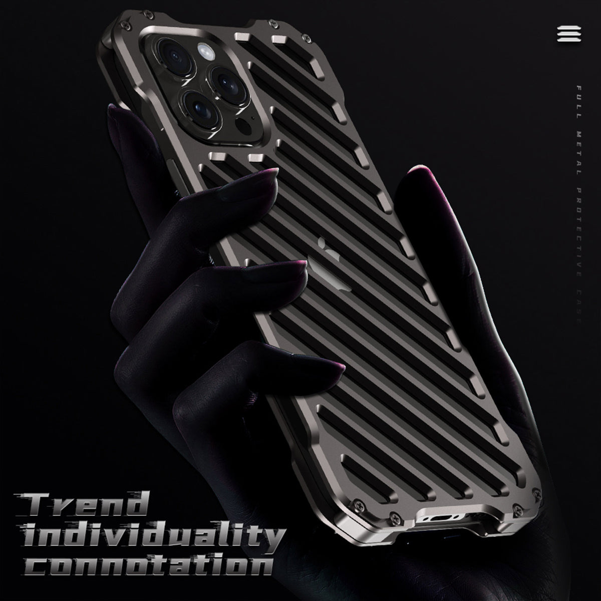 Ultramarine Technology with Aluminum Hollow Phone Case - Anti-fall Rugged Armor Cooling