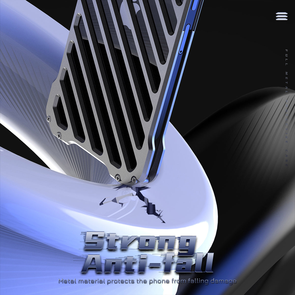 Ultramarine Technology with Aluminum Hollow Phone Case - Anti-fall Rugged Armor Cooling