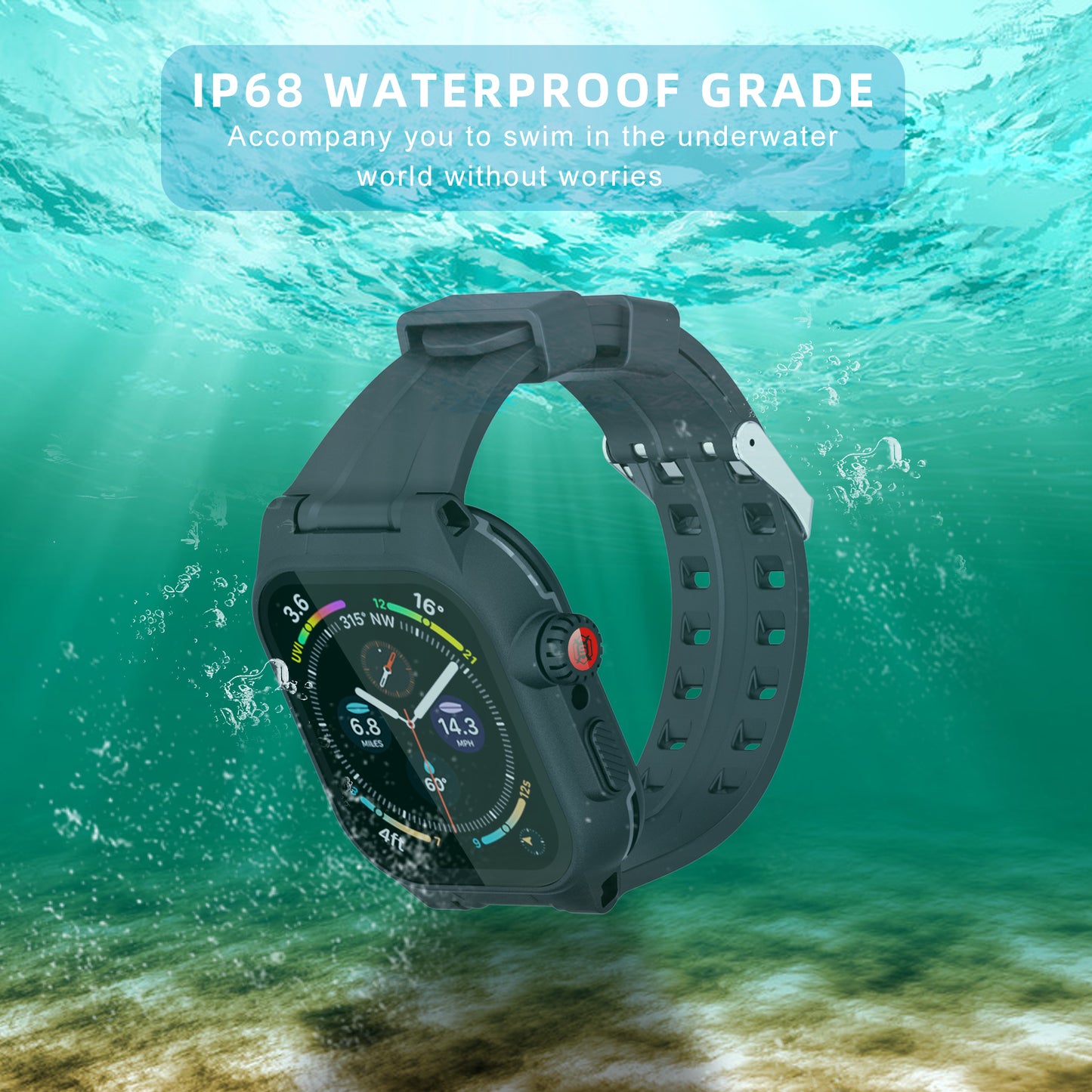 Sports Waterproof Apple Watch Series 8 (2022) 41mm Band Case