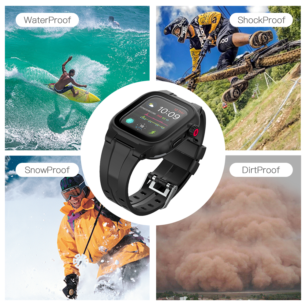 Sports Waterproof Apple Watch Series 4 (2018) 44mm Band Case