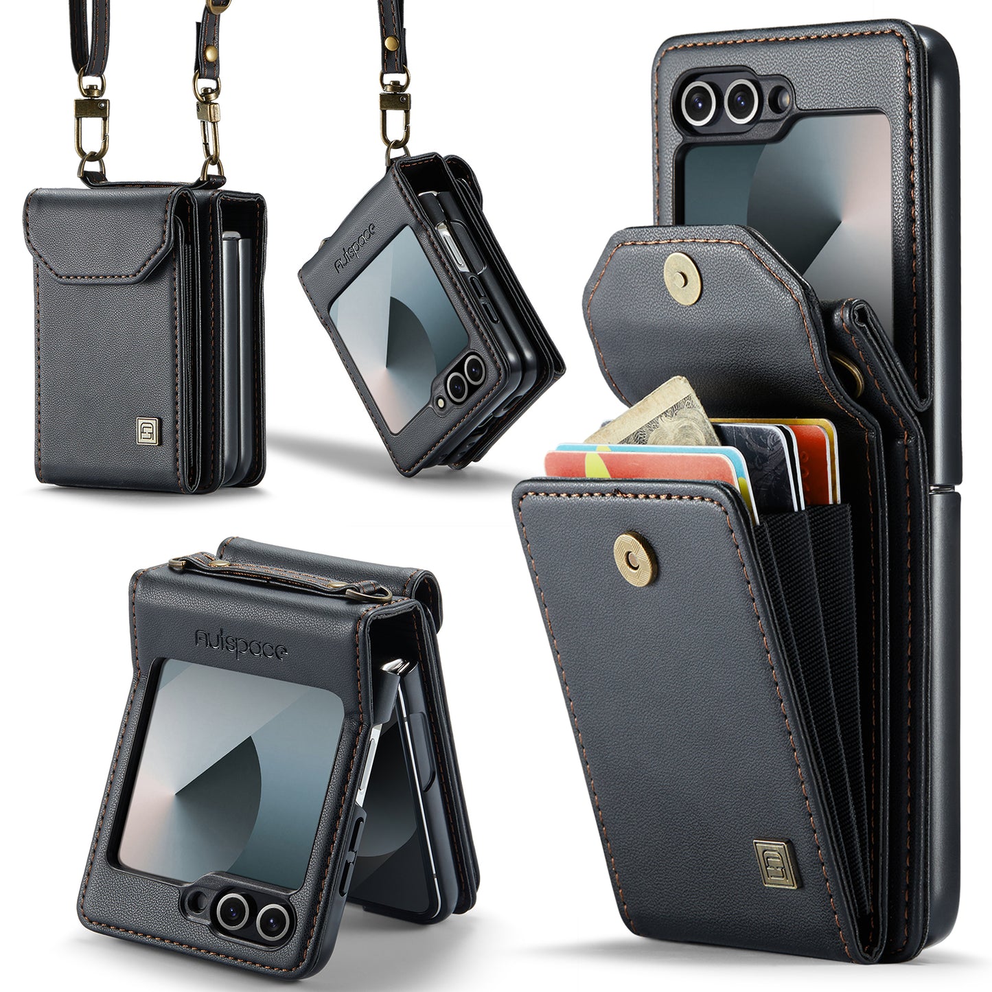 Organ Card Holder Galaxy Z Flip6 Case with Shoulder Strap