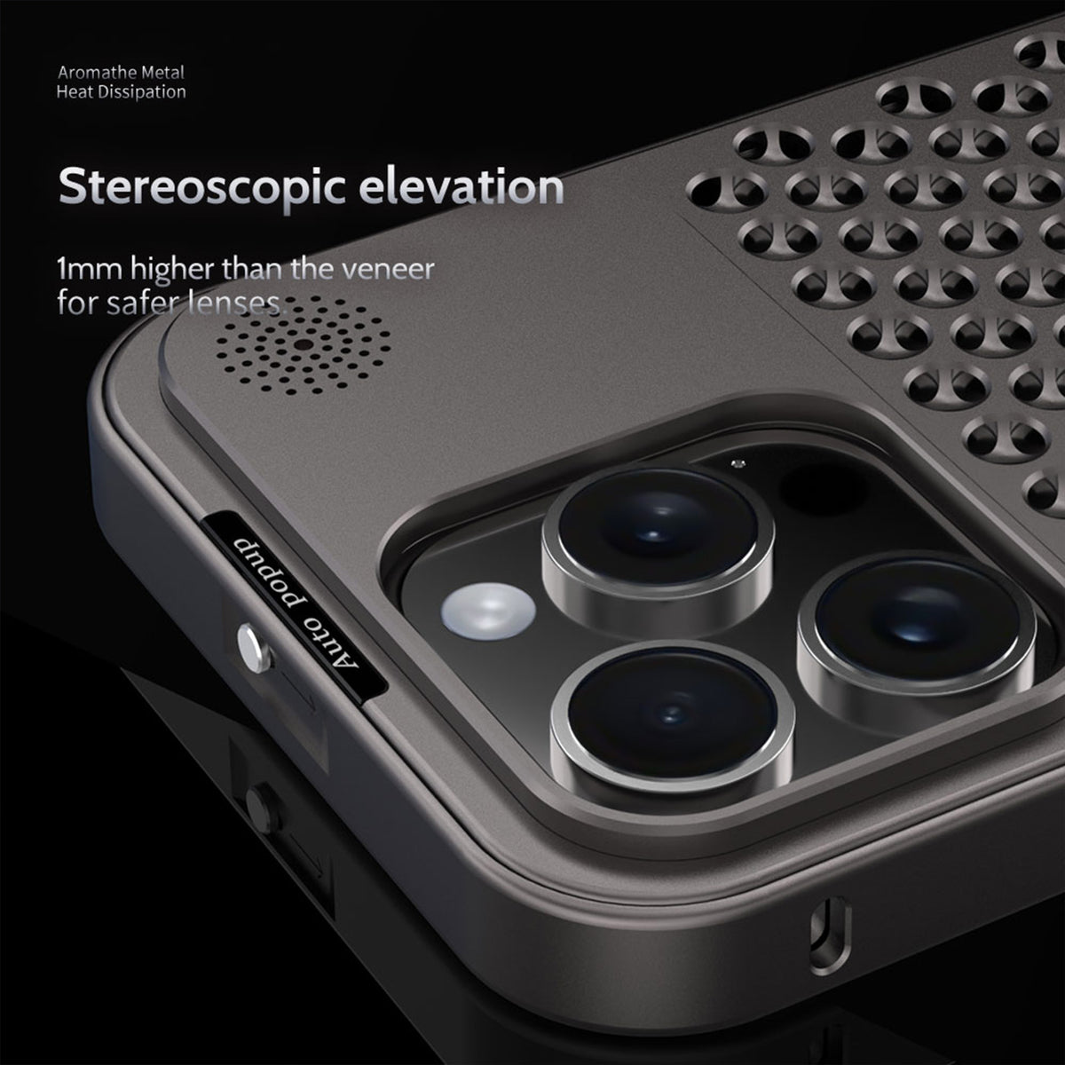 Ultramarine Technology with Aviation Aluminum Cooling Phone Case with Aromatherapy for Gaming