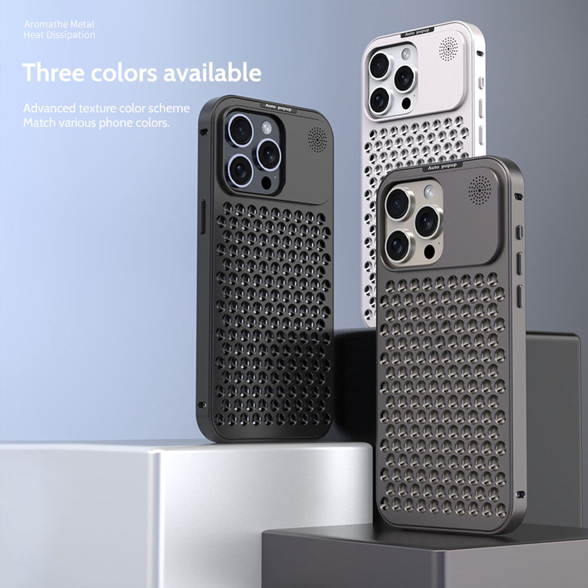 Ultramarine Technology with Aviation Aluminum Cooling Phone Case with Aromatherapy for Gaming