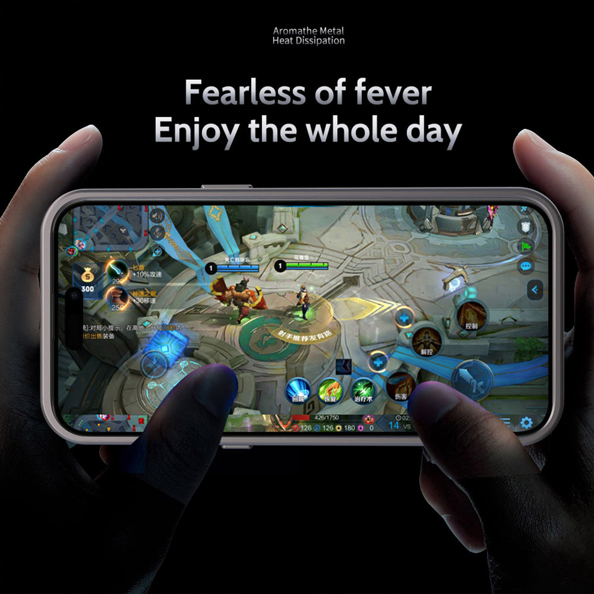 Ultramarine Technology with Aviation Aluminum Cooling Phone Case with Aromatherapy for Gaming