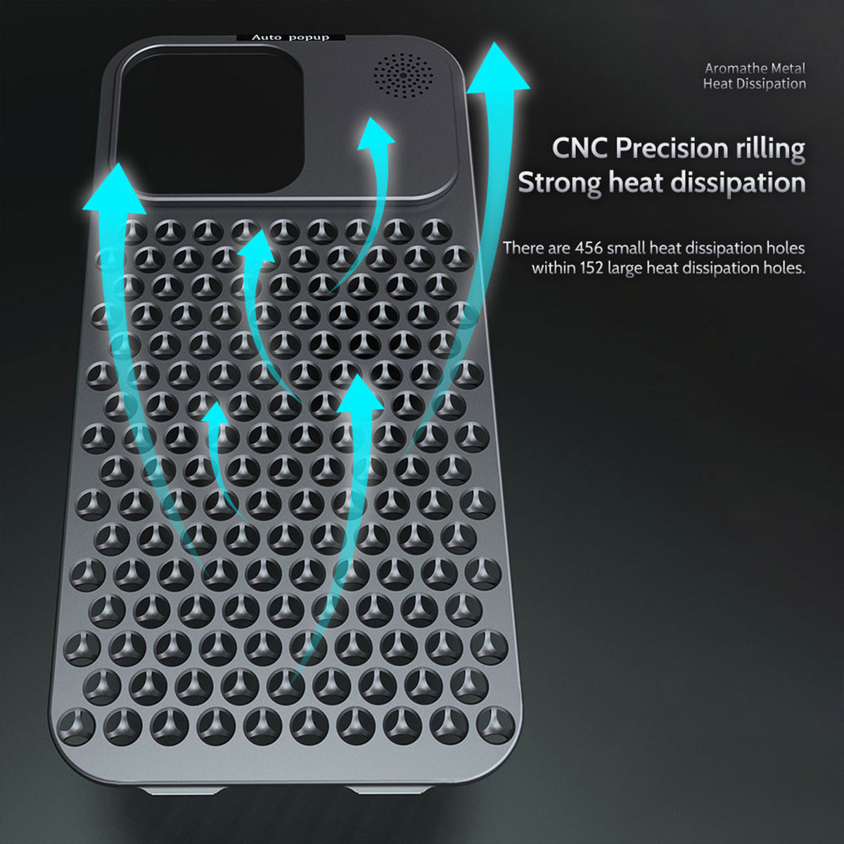 Ultramarine Technology with Aviation Aluminum Cooling Phone Case with Aromatherapy for Gaming