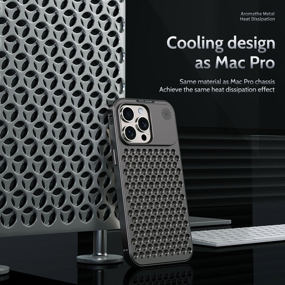 Ultramarine Technology with Aviation Aluminum Cooling Phone Case with Aromatherapy for Gaming