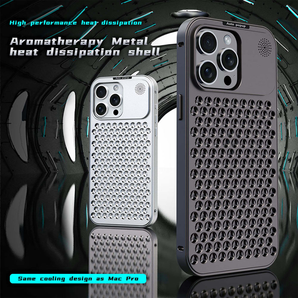 Ultramarine Technology with Aviation Aluminum Cooling Phone Case with Aromatherapy for Gaming