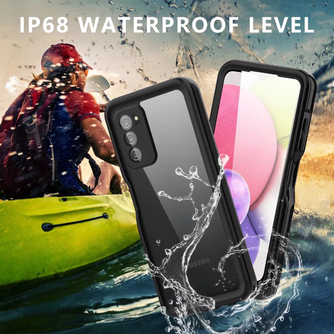 Burst Slim Swimming Waterproof Galaxy A03s Case Clear