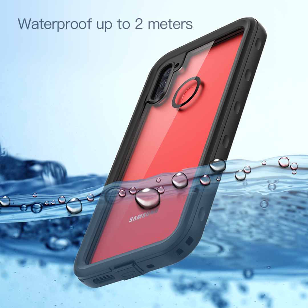 Burst Slim Swimming Waterproof Galaxy A11 Case Clear