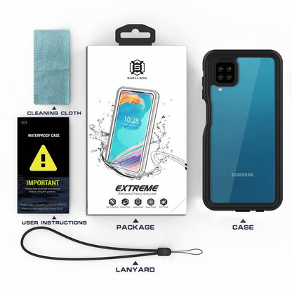 Burst Slim Swimming Waterproof Galaxy A12 Case Clear