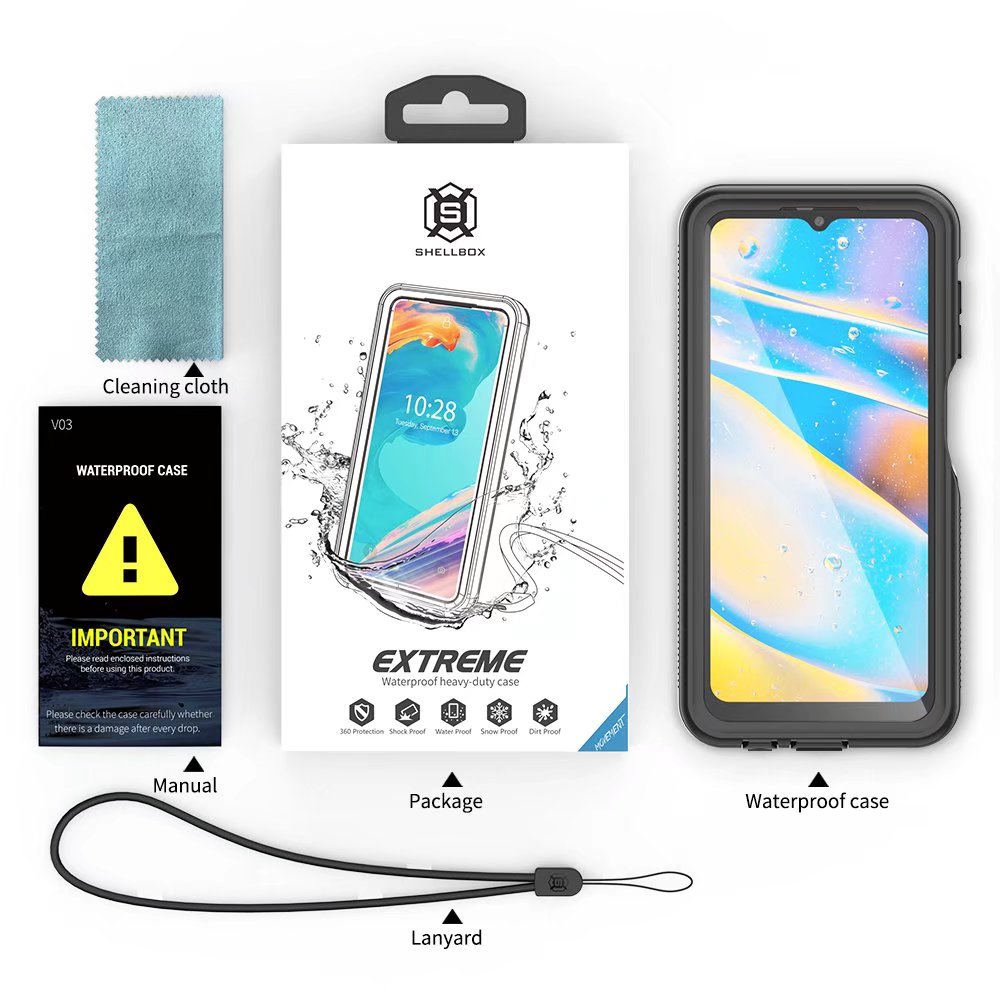 Burst Slim Swimming Waterproof Galaxy A13 Case Clear