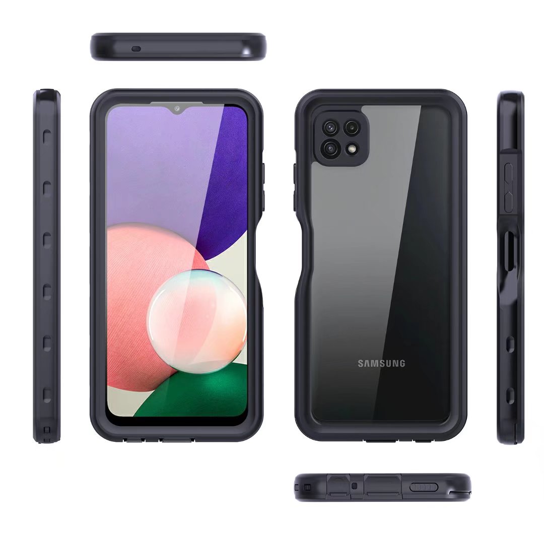 Burst Slim Swimming Waterproof Galaxy A22 Case Clear