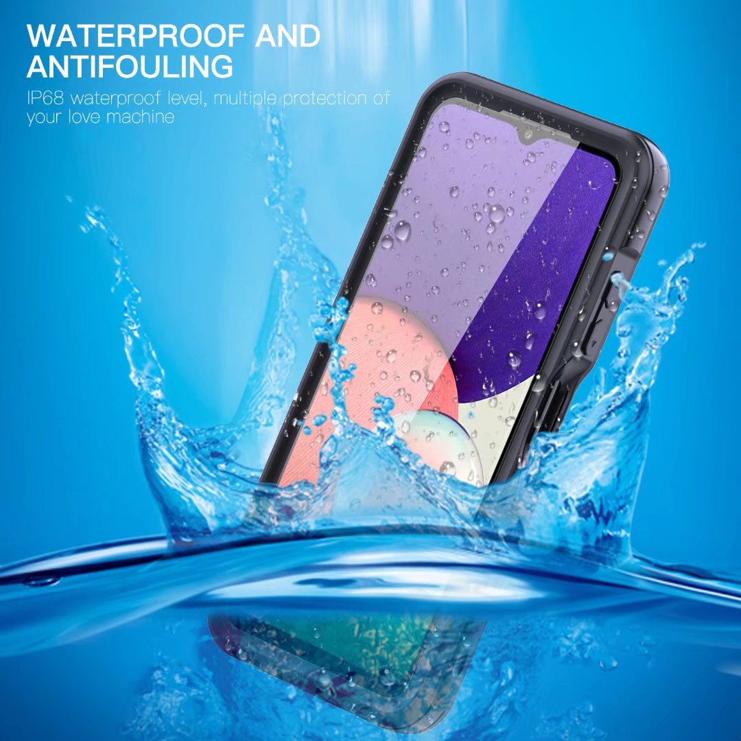 Burst Slim Swimming Waterproof Galaxy A22 Case Clear