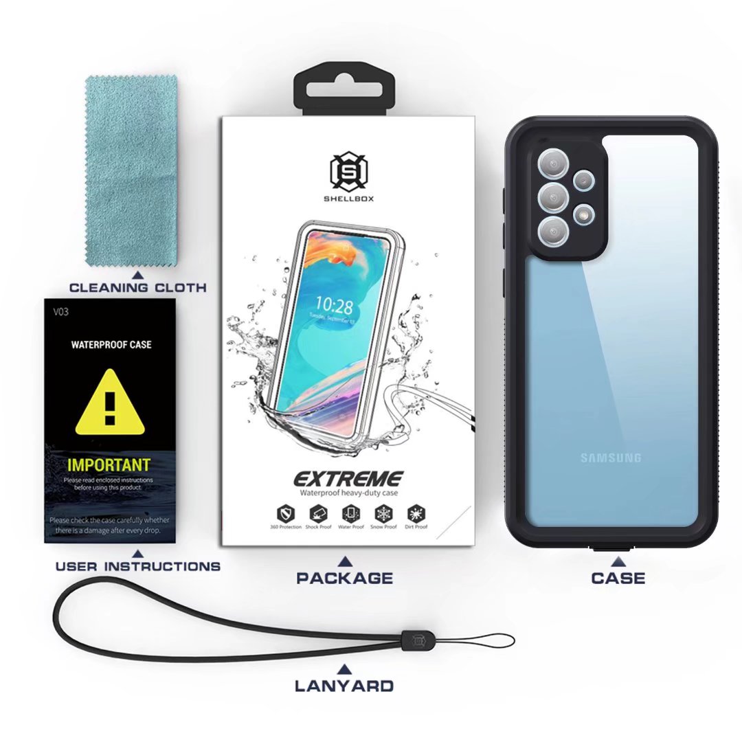 Burst Slim Swimming Waterproof Galaxy A33 Case Clear