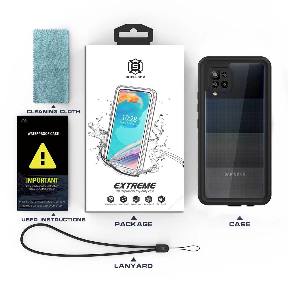 Burst Slim Swimming Waterproof Galaxy A42 Case Clear