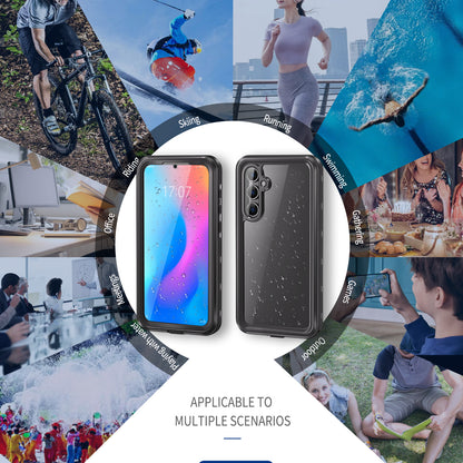 Burst Slim Swimming Waterproof Galaxy A55 Case Clear