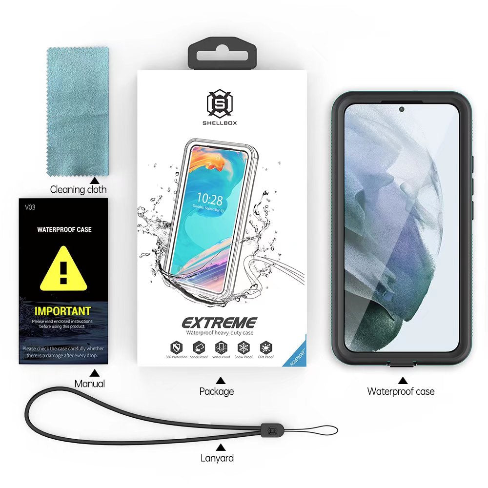 Burst Slim Swimming Waterproof Galaxy S22 Case Clear