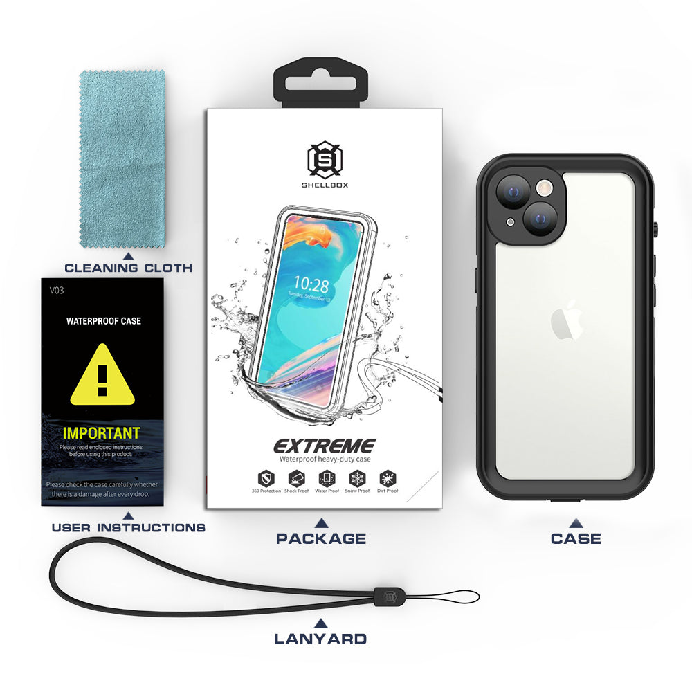 Burst Slim Swimming Waterproof iPhone 13 Case Clear