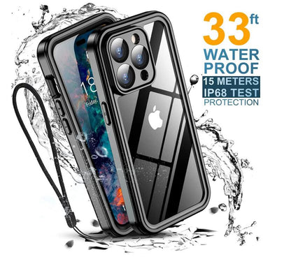 Burst Slim Swimming Waterproof iPhone 14 Pro Max Case Clear