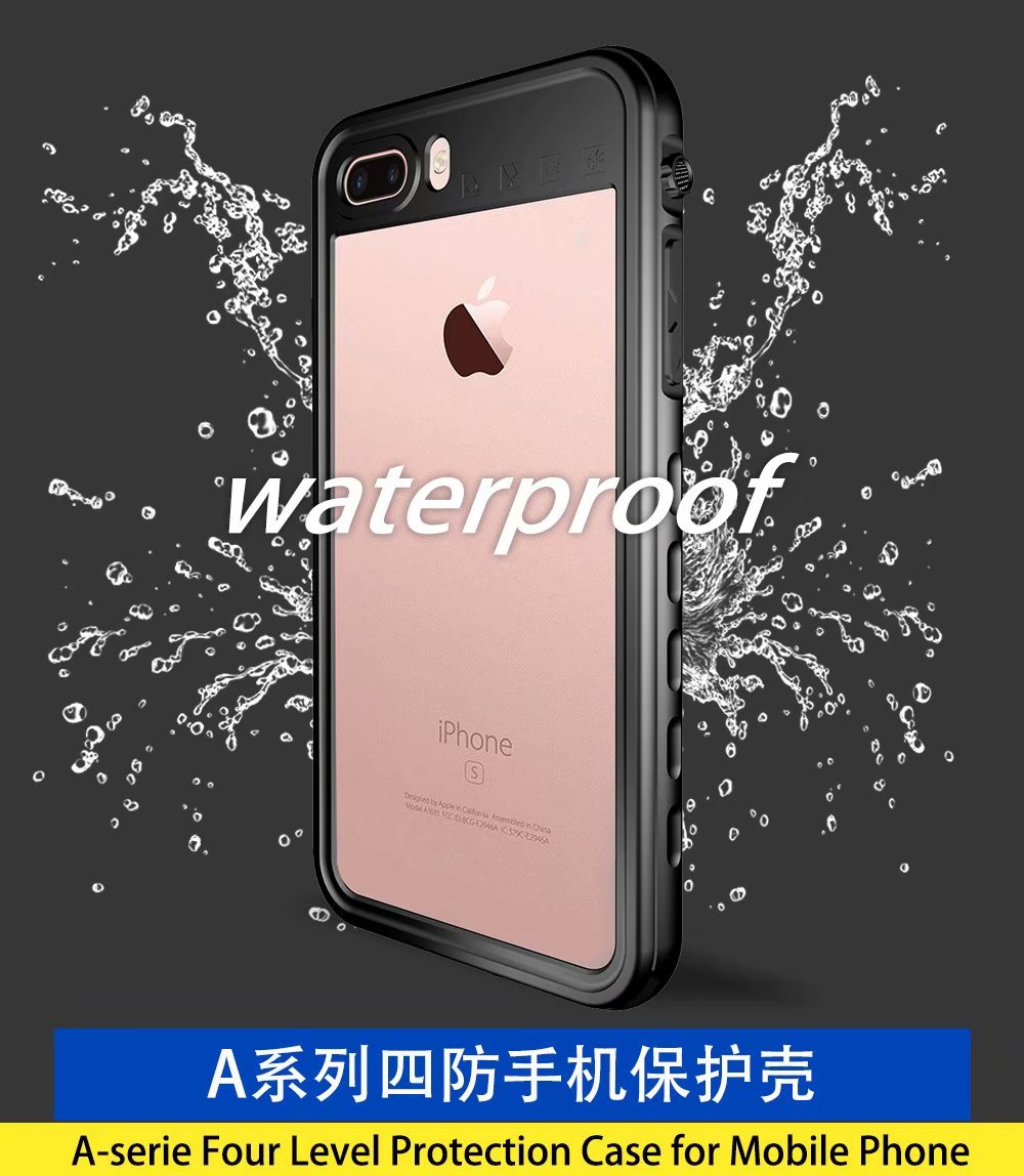 Burst Slim Swimming Waterproof iPhone 8 Plus Case Clear