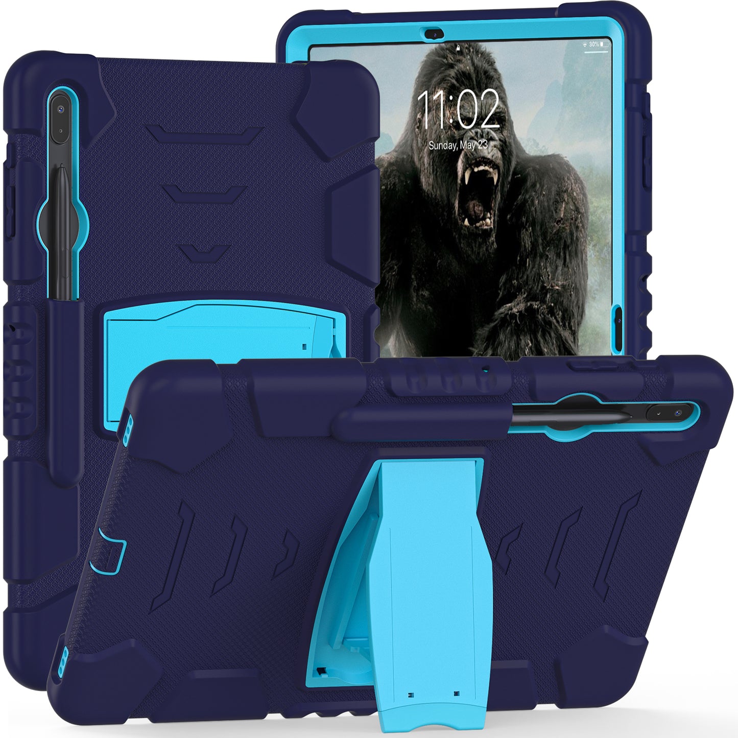 Gorilla King Kong Galaxy Tab S9 Case Stand Triple Protection