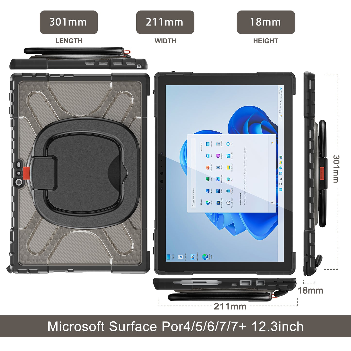 Jacket Beer Hybrid Handle Grip Surface Pro 5 Case