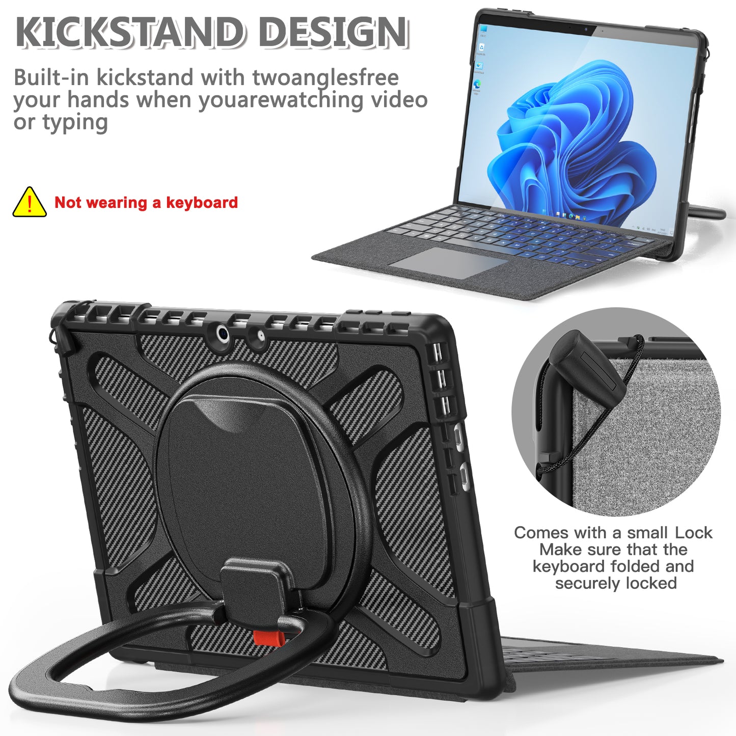 Jacket Beer Hybrid Handle Grip Surface Pro 11 Case