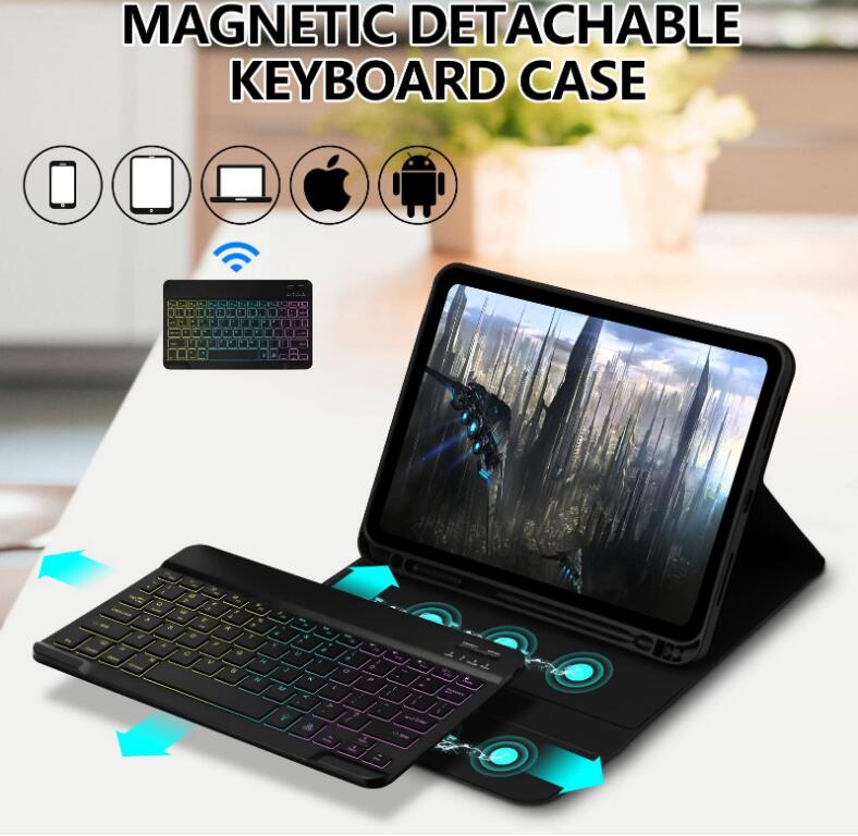 Voltage Thin 3-backlit Keyboard iPad Pro 11 2020 Case Foldable