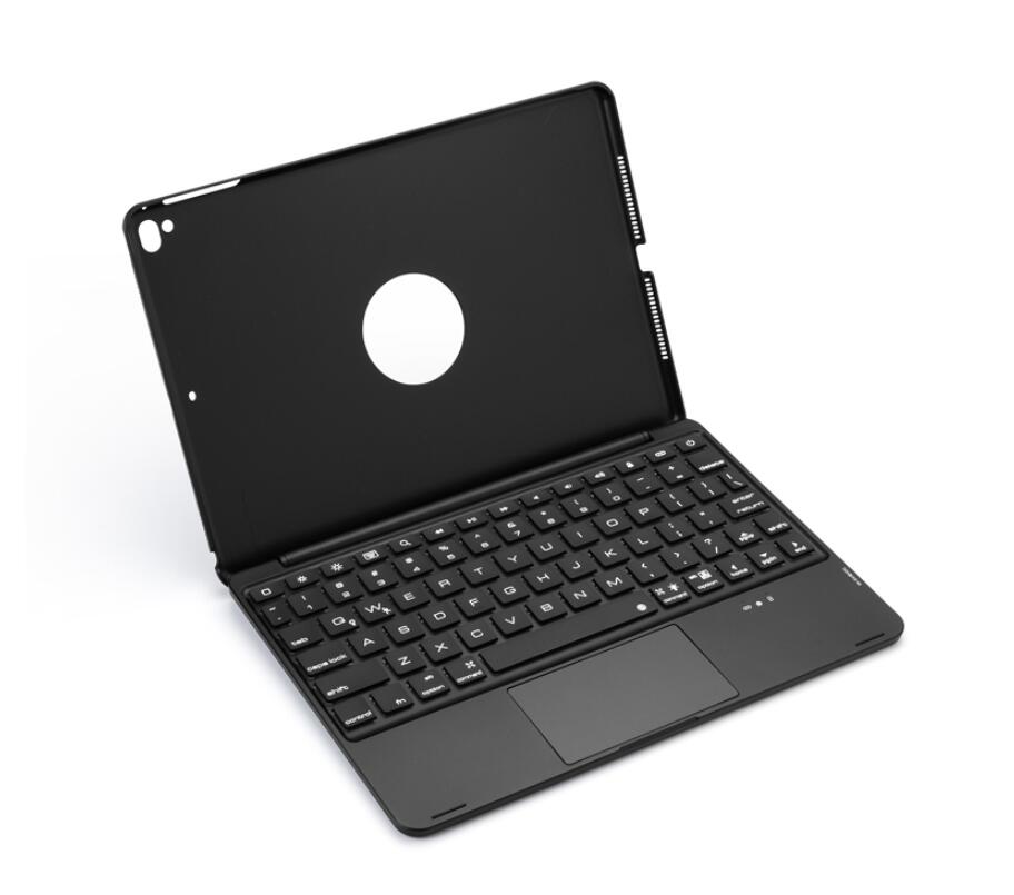 Aluminum Touchpad Backlit Keyboard Apple iPad 9 Case Book Business