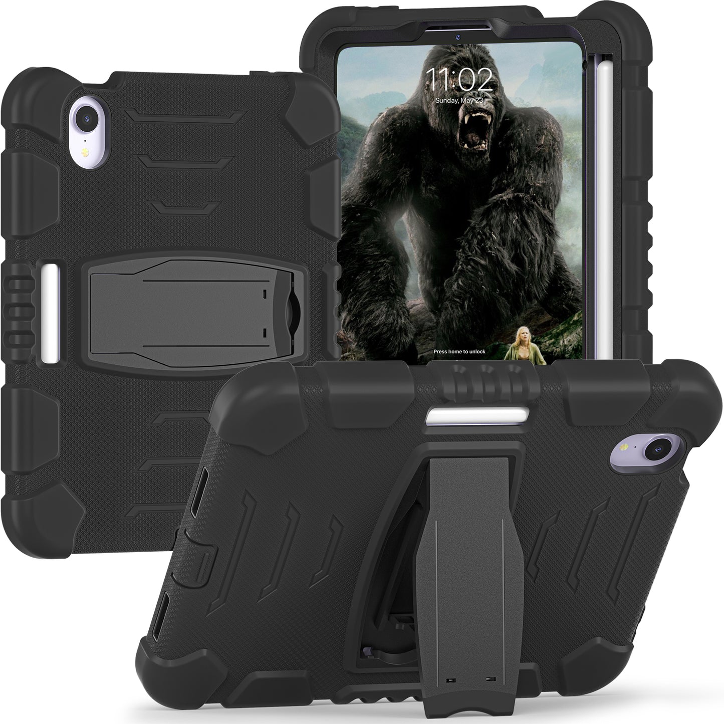 Gorilla King Kong Apple iPad Mini 6 Case Stand Triple Protection