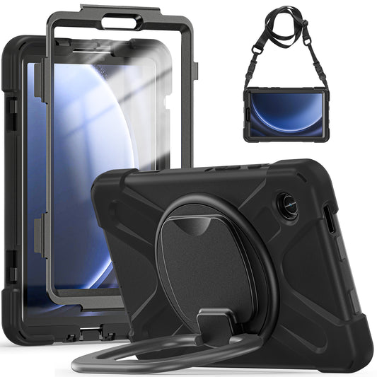 Pirate Box Galaxy Tab A9 Case Hook Stand Rotating Hand Shoulder Strap