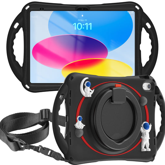 Astronaut Apple iPad 10 Case Rotating Handle Grip