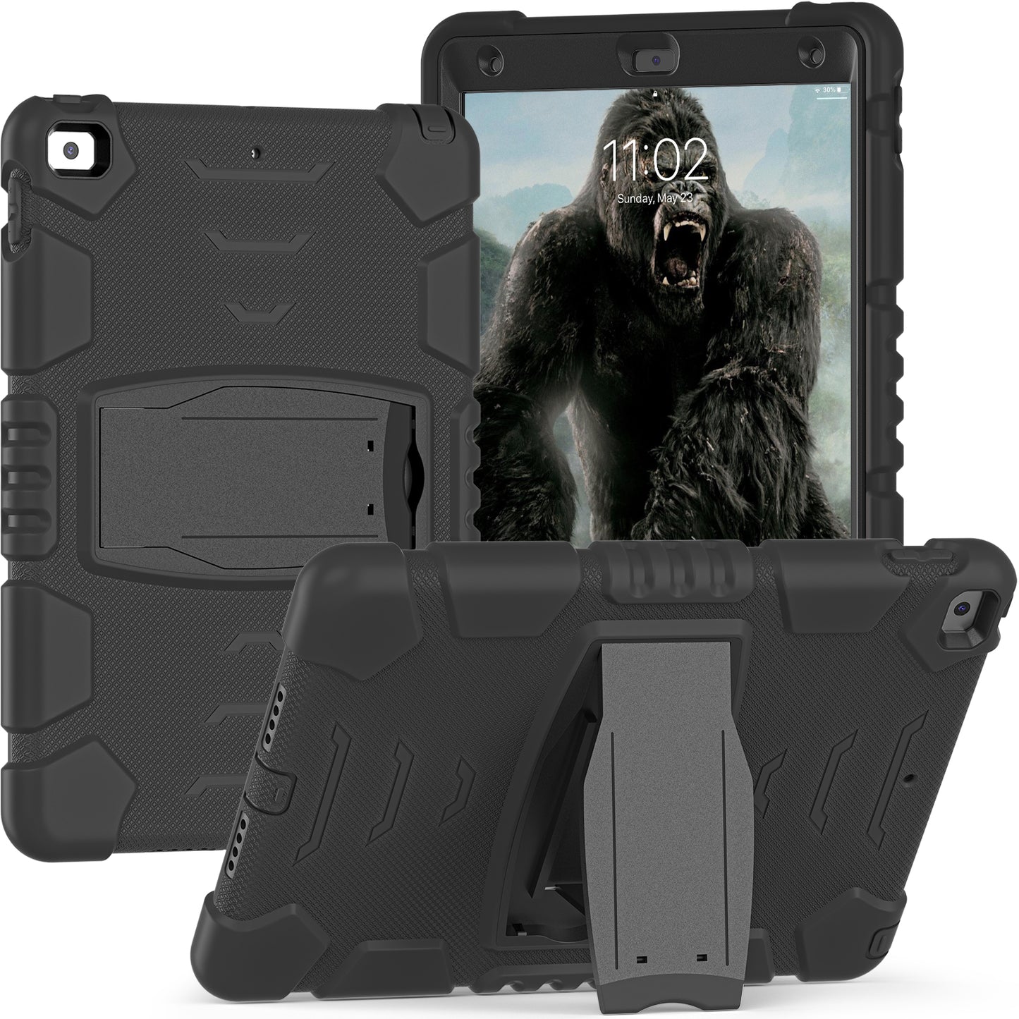 Gorilla King Kong Apple iPad 9 Case Stand Triple Protection