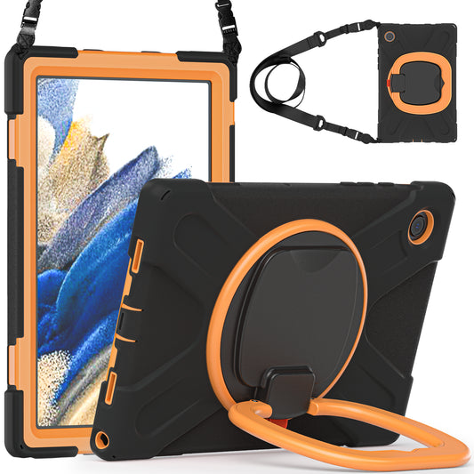 Pirate Box Galaxy Tab A8 Case Hook Stand Rotating Hand Shoulder Strap