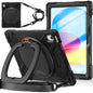 Pirate Box Apple iPad 10 Case Hook Stand Rotating Hand Shoulder Strap