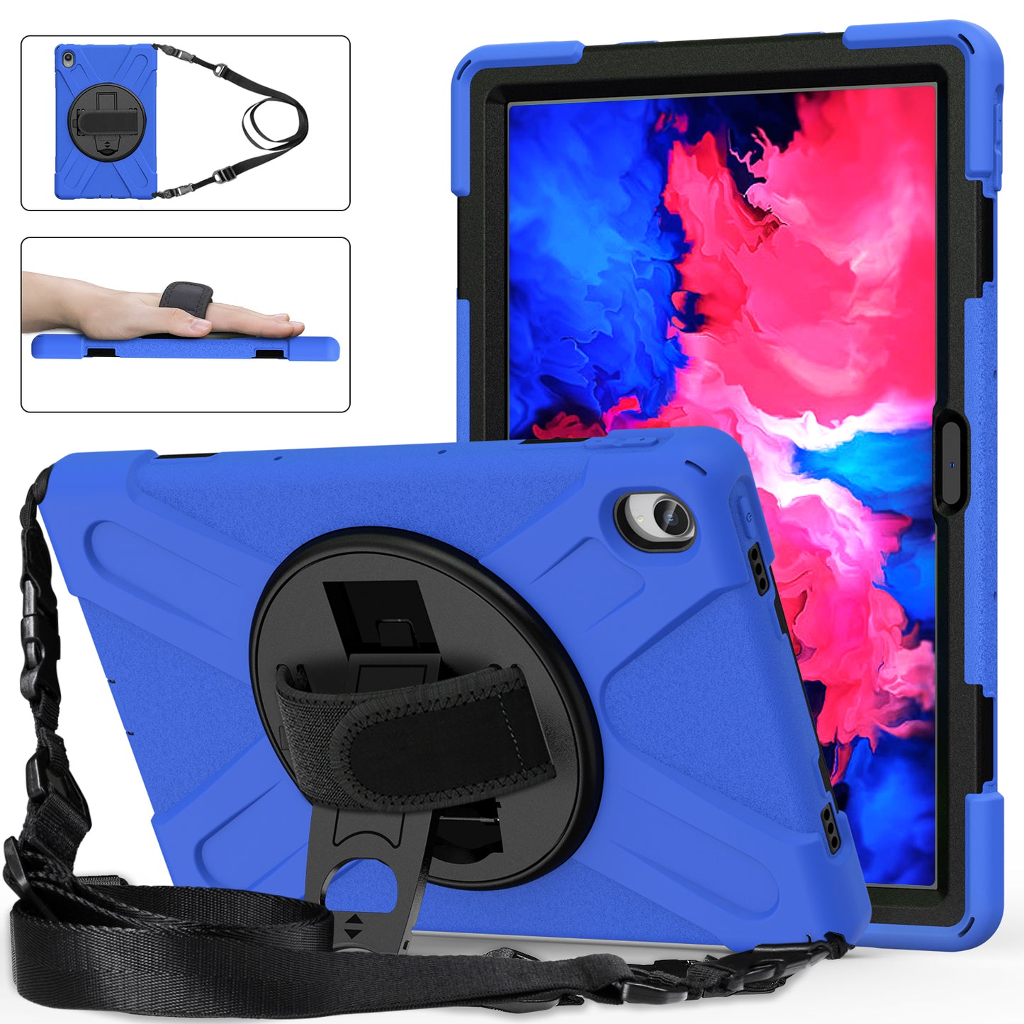 Pirate King Lenovo Tab P11 (2021) Case 360 Rotating Stand Hand