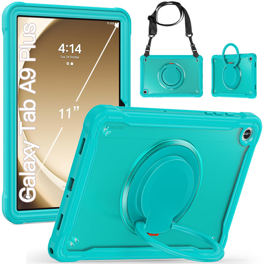 Popeye Handle Grip Galaxy Tab A9+ Case 360 Rotatable Stand