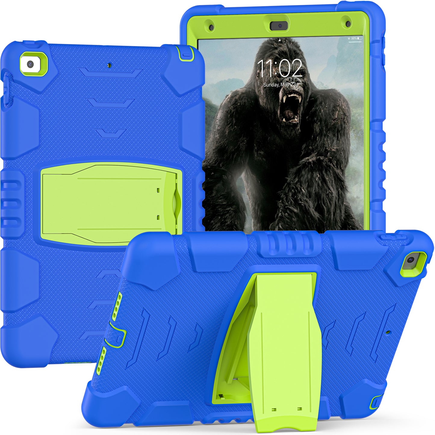 Gorilla King Kong Apple iPad 8 Case Stand Triple Protection