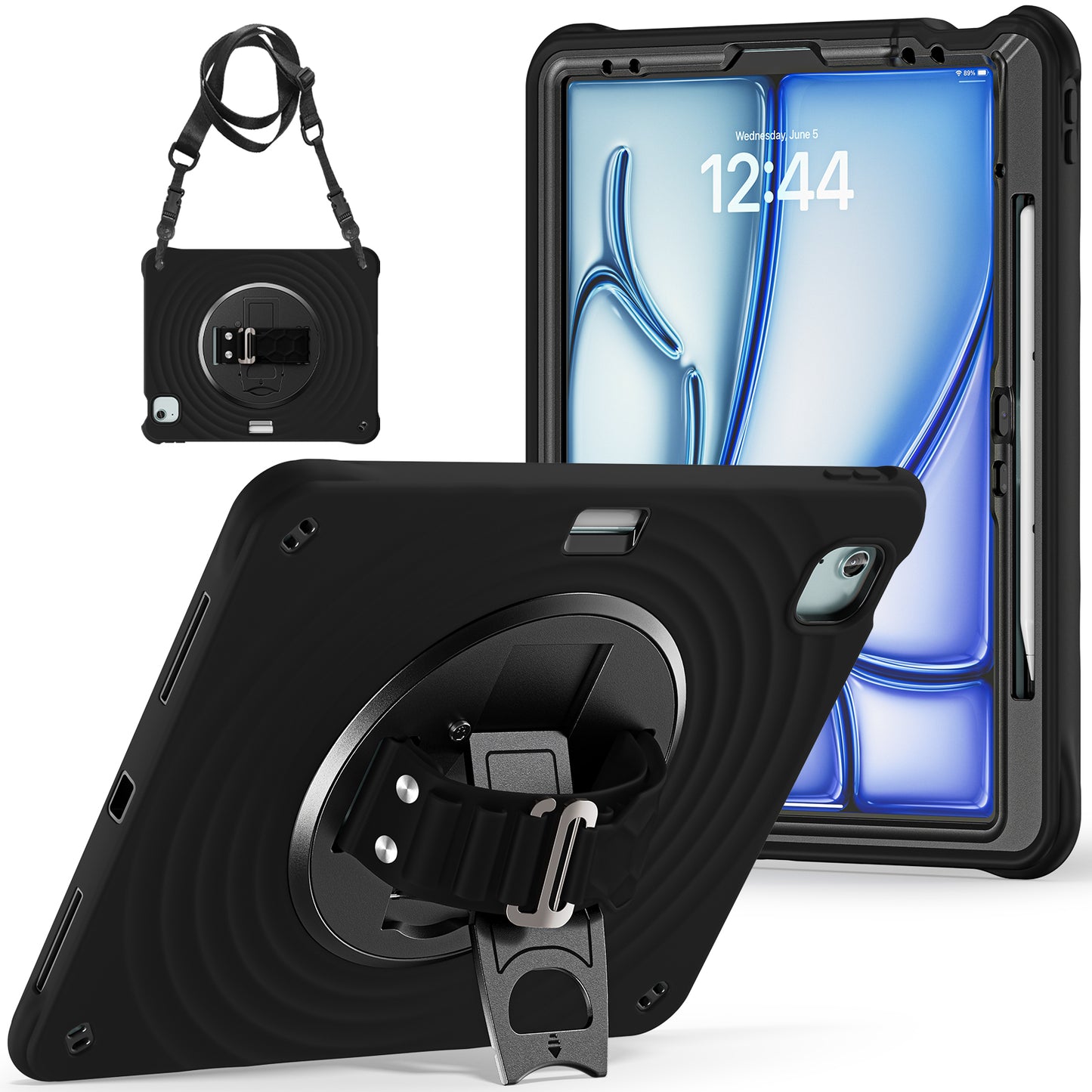 Boeing Handrail iPad Pro 12.9 2018 Case Heavy Duty Shoulder Strap