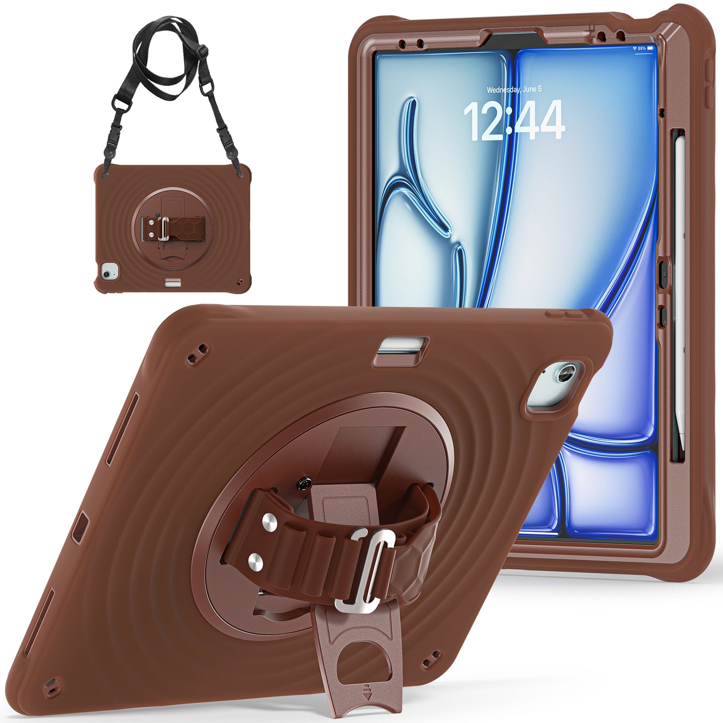 Boeing Handrail iPad Pro 12.9 2018 Case Heavy Duty Shoulder Strap