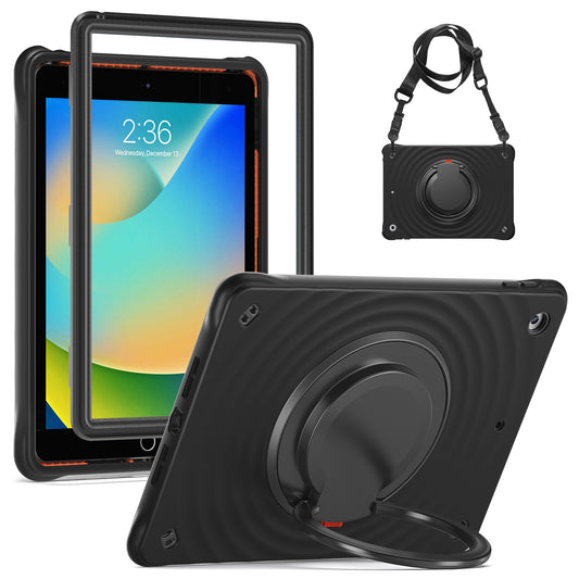 Boeing Hook Apple iPad 7 Case 360 Rotating Shoulder Strap